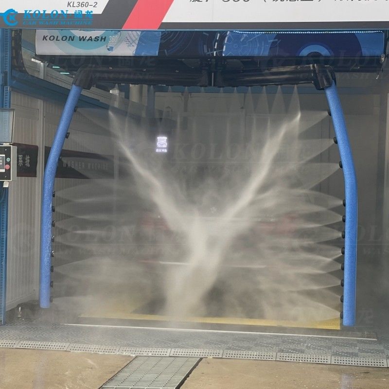ऑटोमैटिक ब्रशलेस टचलेस कार वाशिंग मशीन KL360-2 18.5kw वाटर पंप 12kw एयर ड्रायर