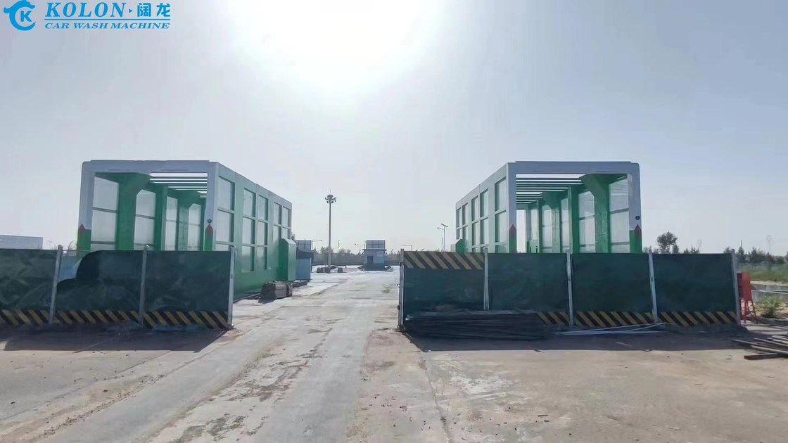 इलेक्ट्रिक बस वाशिंग मशीन वाशिंग समय के साथ 3-5min/कार असीमित अधिकतम वाशिंग लंबाई